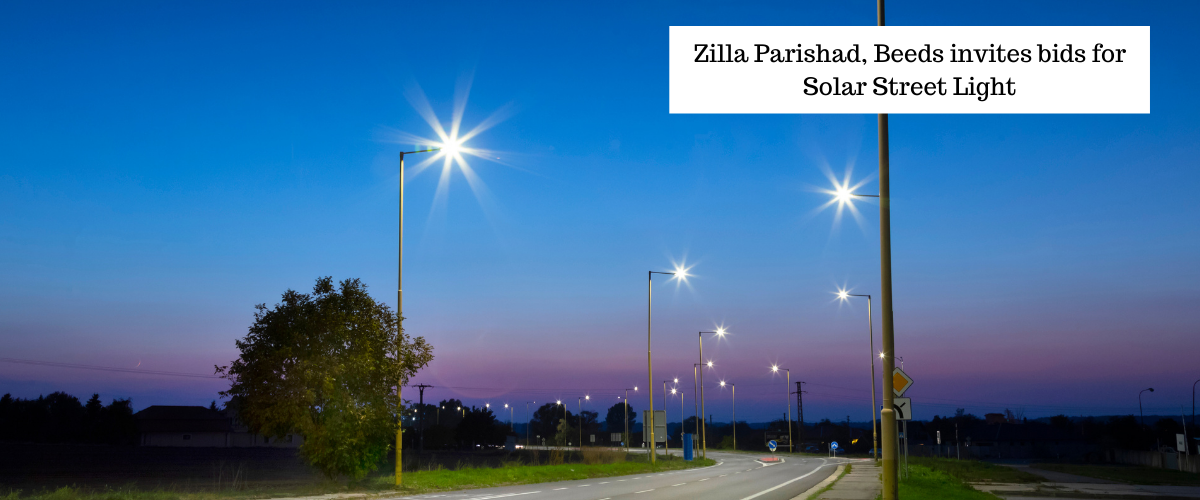 Zilla Parishad, Beed (Maharashtra) invites tender for solar street lights Apollo Universe
