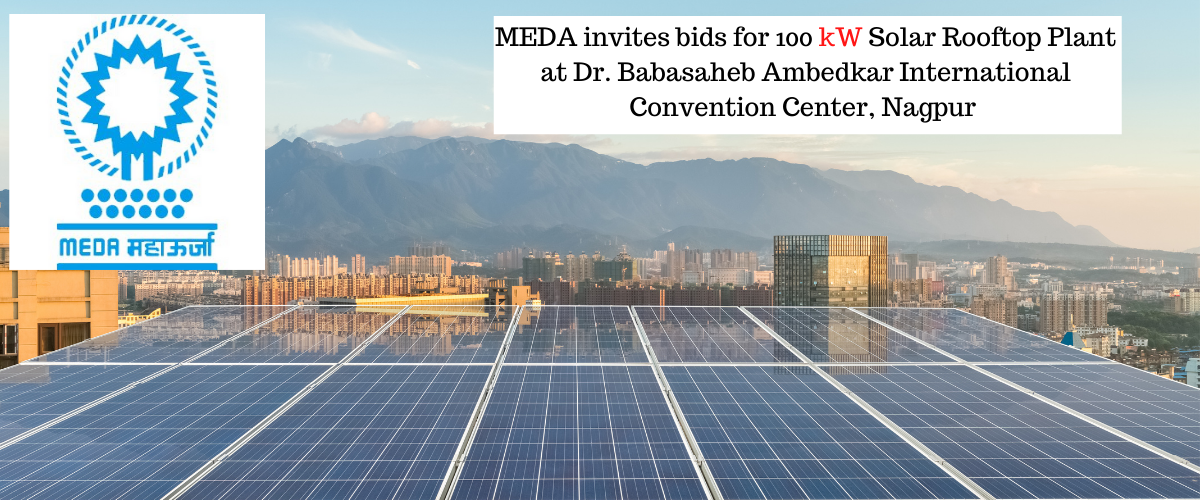 MEDA, Nagpur invites bids for 100 kW On-Grid Solar Plant