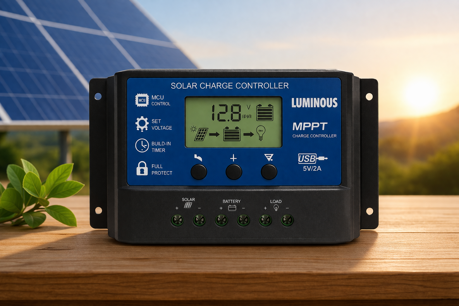 Solar Charge Controller for home solar system with battery protection and efficient charging