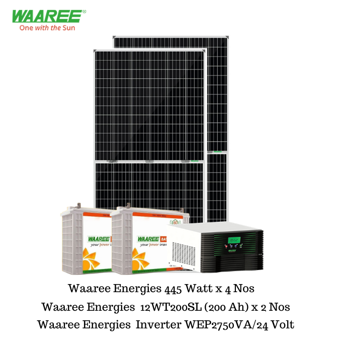 Waaree 2 kW Off-Grid Mono-Crystalline Solar Combo Kit - Apollo Universe