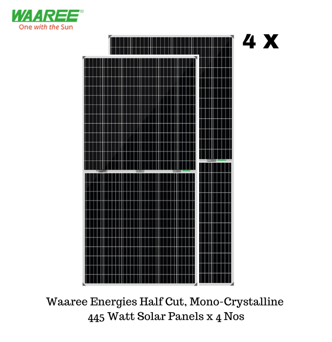 Waaree 2 kW Off-Grid Mono-Crystalline Solar Combo Kit - Apollo Universe