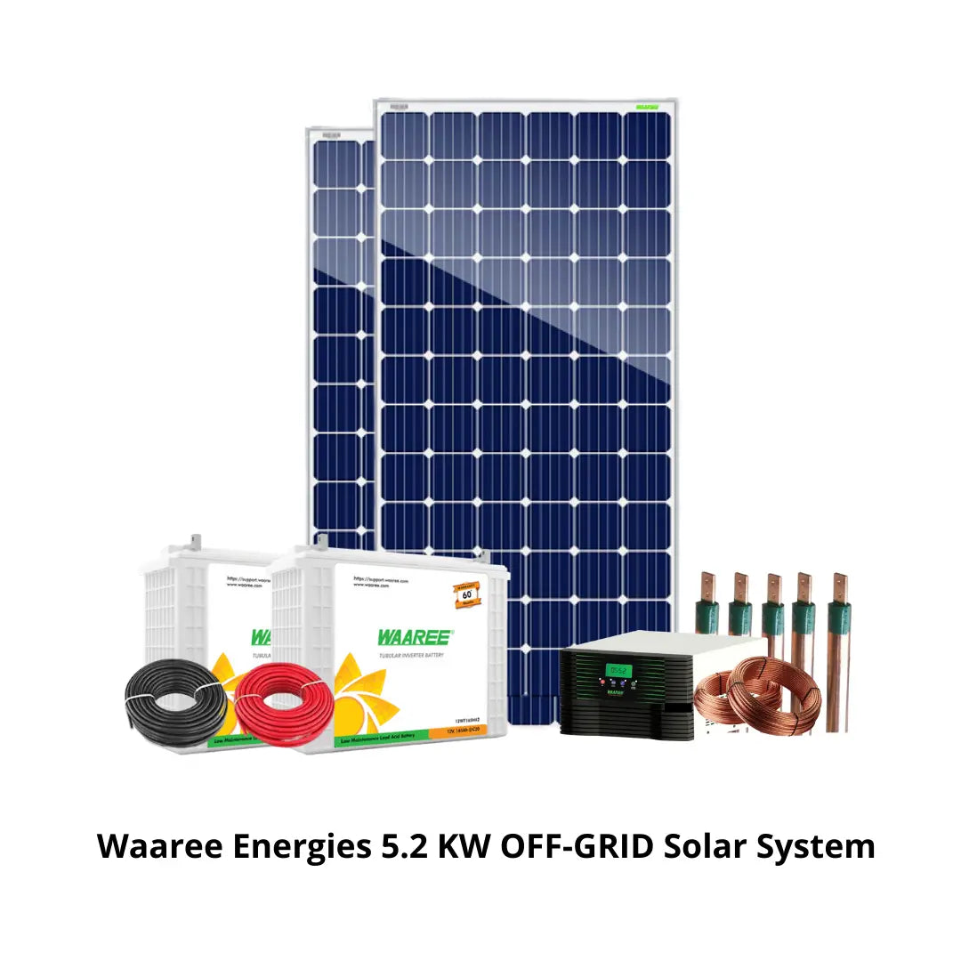 Waaree Energies 5.2 Kilo Watt OFF-GRID Solar System Kit - Apollo Universe