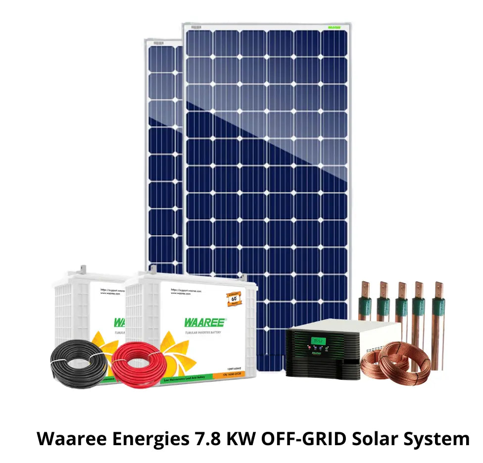 Waaree Energies 7.8 Kilo Watt OFF-GRID Solar System Kit - Apollo Universe