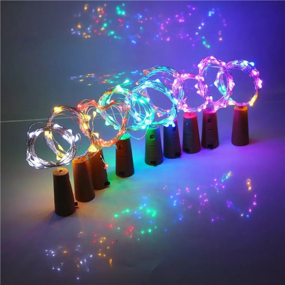 Cork LED Light for Diwali, Home, Outdoor, Wall decoration, Multi Colour, Pack of 5 - Apollo Universe