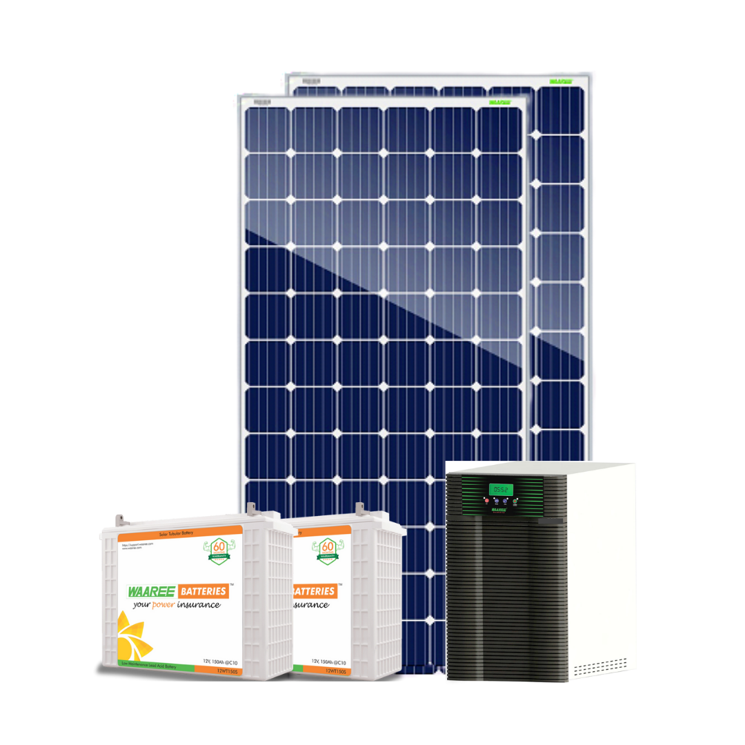 3 kilowatt (3250 Watts), off-grid, poly-crystalline solar system with complete installation