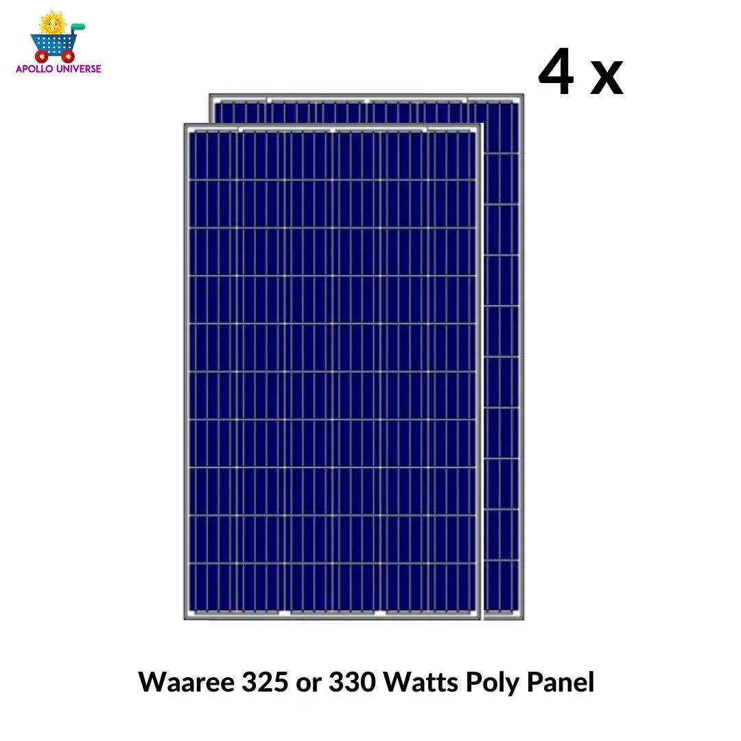 1 kw off grid solar installation at best price waaree- Apollo Universe