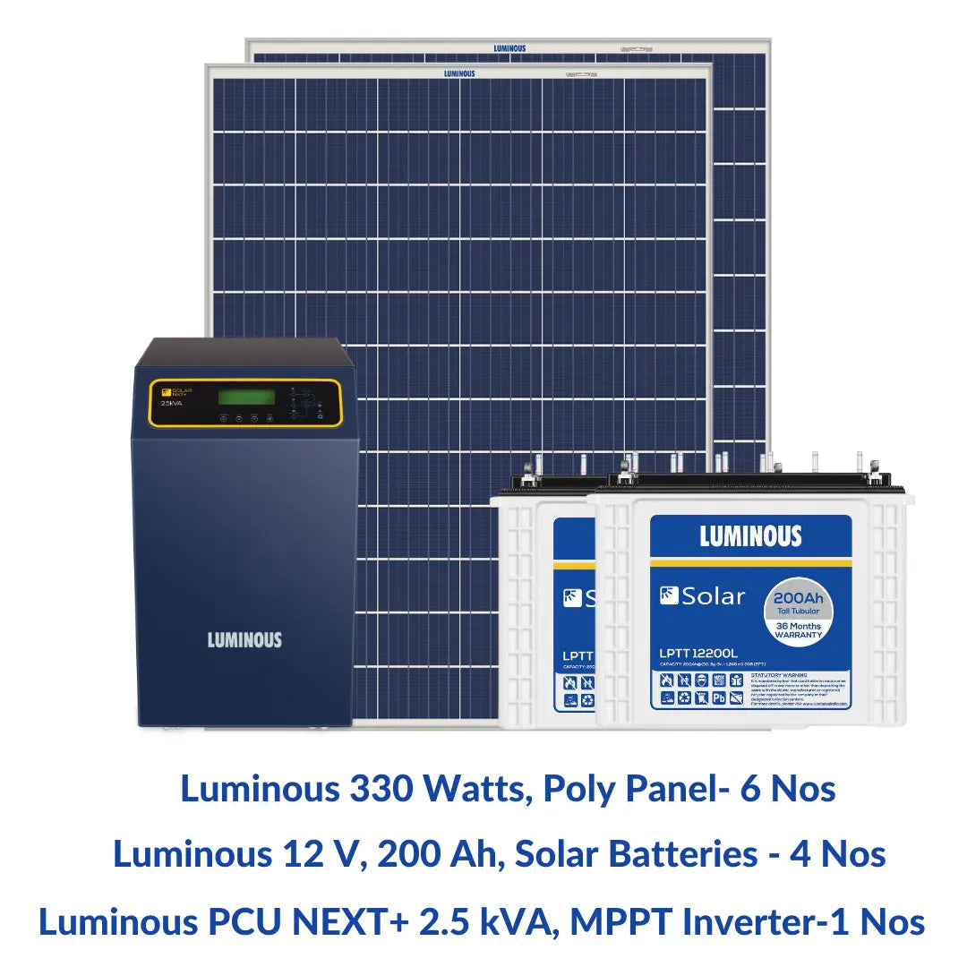 Luminous 2 Kilowatt Off-Grid Combo Pack- Apollo Universe