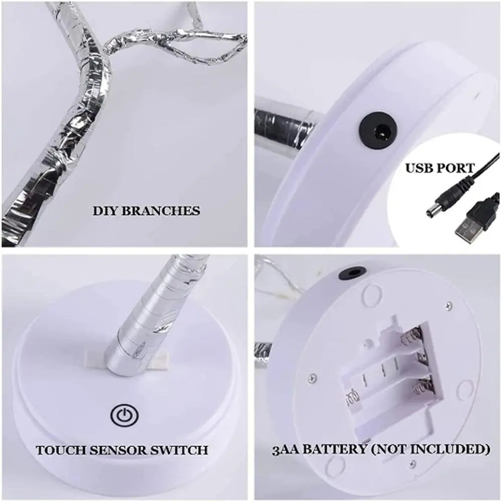 Tree LED Lamp light for Diwali, Home Decoration, Peal Shaped, Pack of 1- Apollo Universe