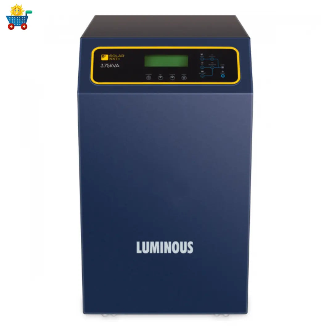 Luminous solar 3 kilowatt, Polycrystalline, solar off-grid system with Luminous off grid PCU 3.75 kVA MPPT Inverter & Luminous 150 Ah solar C-10 batteries (4 Nos)- Combo Kit Luminous Solar