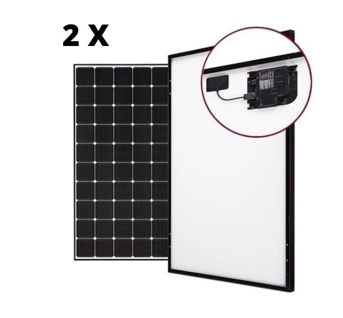 Loom Solar 390 Watt - 230 Volts AC Mono Crystalline Solar Panel (Pack of 2) - Apollo Universe