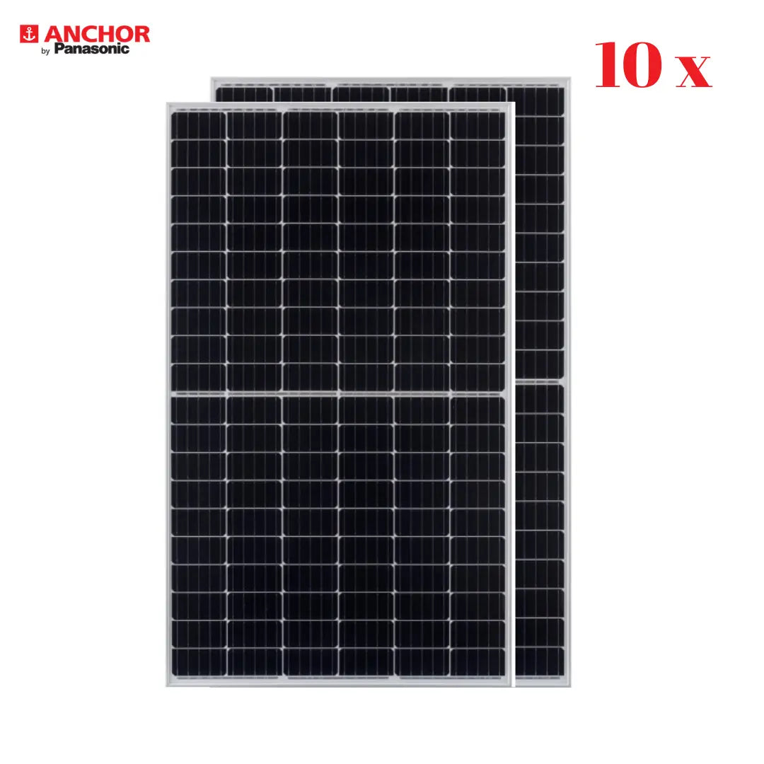 Panasonic 450 Watt - 24 Volts super high efficiency, Half-Cut, Mono-Crystalline Solar Panel, Pack of 2 Apollo Universe Services