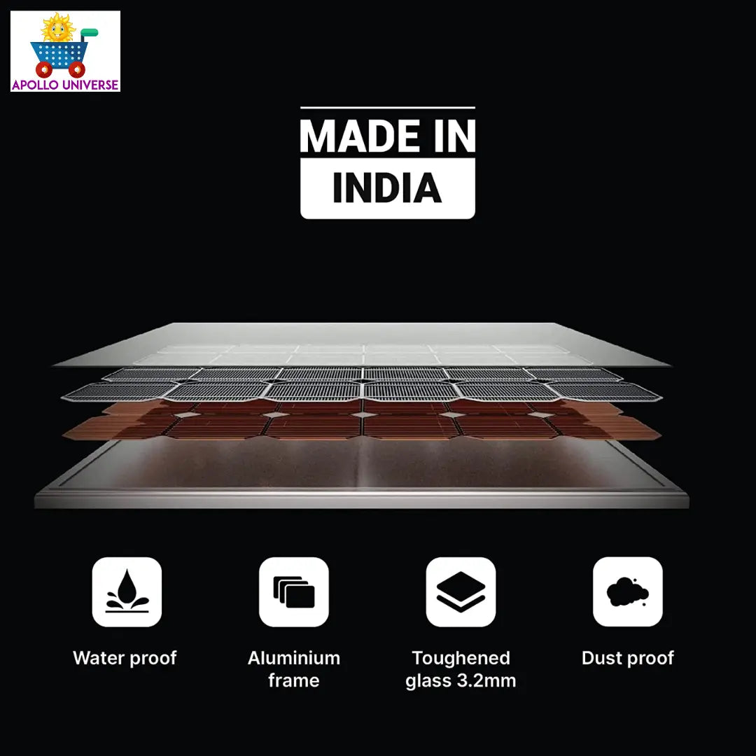 10 Watts Solar Panel for home light system