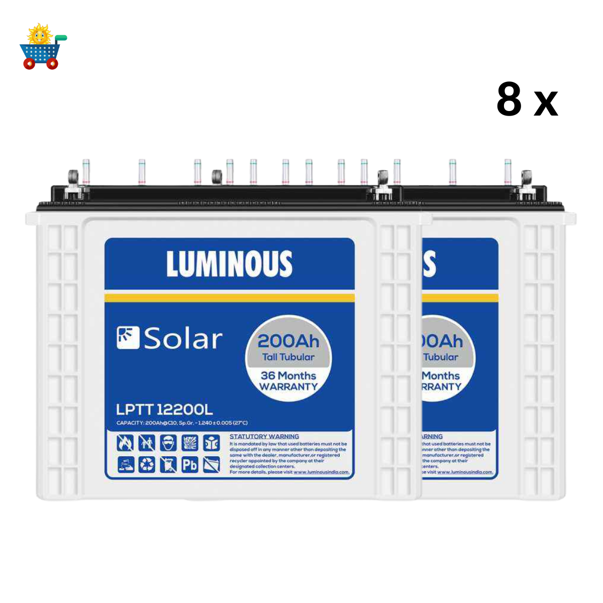 Luminous 6 kw solar off grid system with 7.5 kVA MPPT off grid inverter and solar battery 200ah at best price for home- Apollo Universe