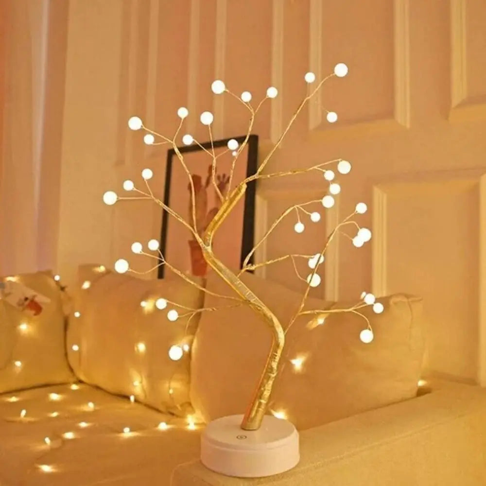 Tree LED Lamp light for Diwali, Home Decoration, Peal Shaped, Pack of 1- Apollo Universe