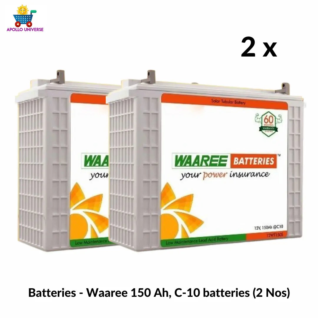 1 kw off grid solar installation at best price waaree- Apollo Universe