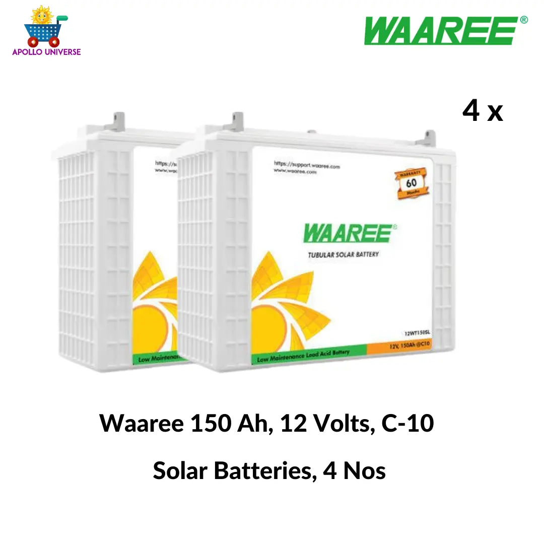 Waaree 2 Kilowatt off-grid solar rooftop combo system-Apollo Universe