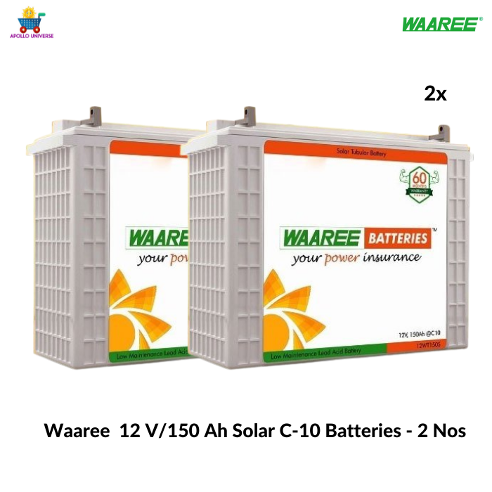 Waaree Energies 2 Kilo Watt Solar OFF-GRID System price Kit - Apollo Universe
