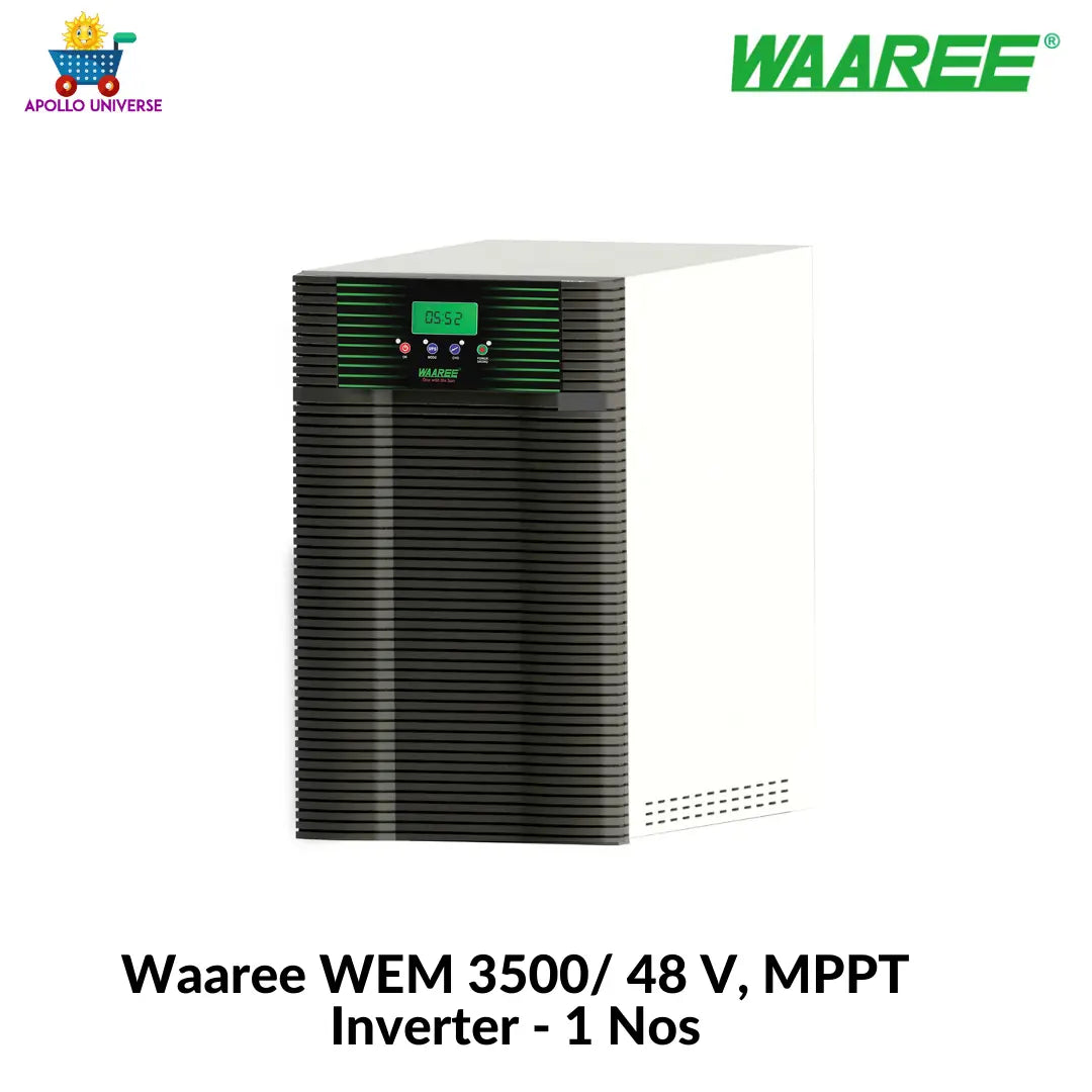 Waaree 2 Kilowatt off-grid solar rooftop combo system-Apollo Universe