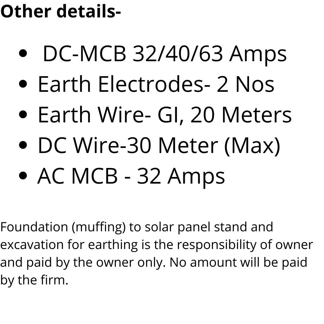 3 kW solar off-grid rooftop installation at best price in India