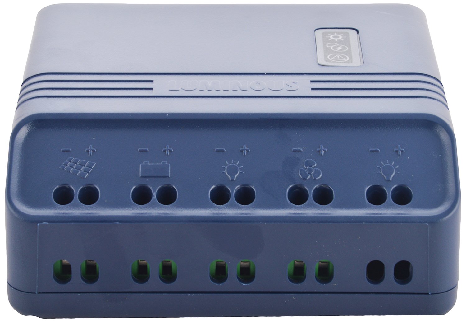 Luminous Solar Charge Controller 10 Amp - Blue, SCC1210 with USB port - Apollo Universe