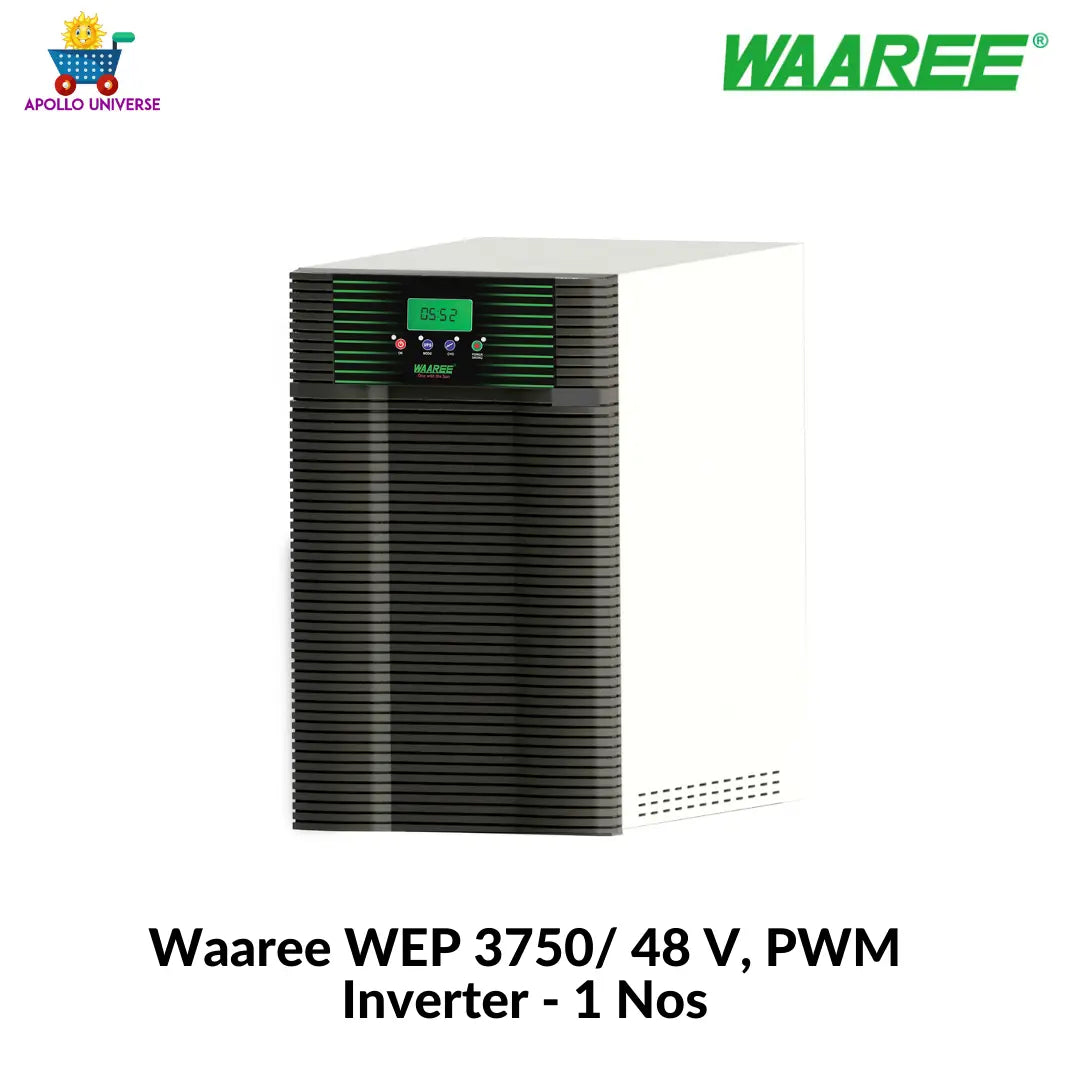 Waaree 2 Kilowatt off-grid solar rooftop combo system-Apollo Universe