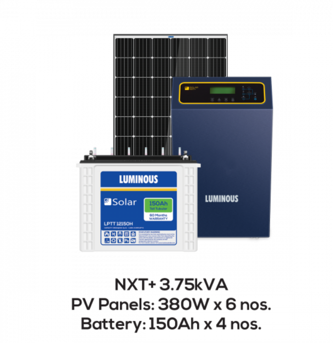 Luminous Solar 2 Kilowatt Off-Grid Mono-Crystalline Solar System - Apollo Universe