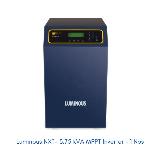 Loom Solar 2.6 kW (2640 Watts) SHARK Bi-Facial, Combo Kit with Luminous MPPT Inverter - Apollo Universe