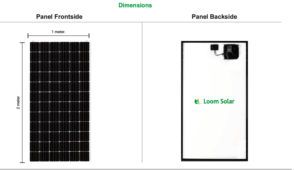 Loom Solar 390 Watt - 230 Volts AC Mono Crystalline Solar Panel - Apollo Universe