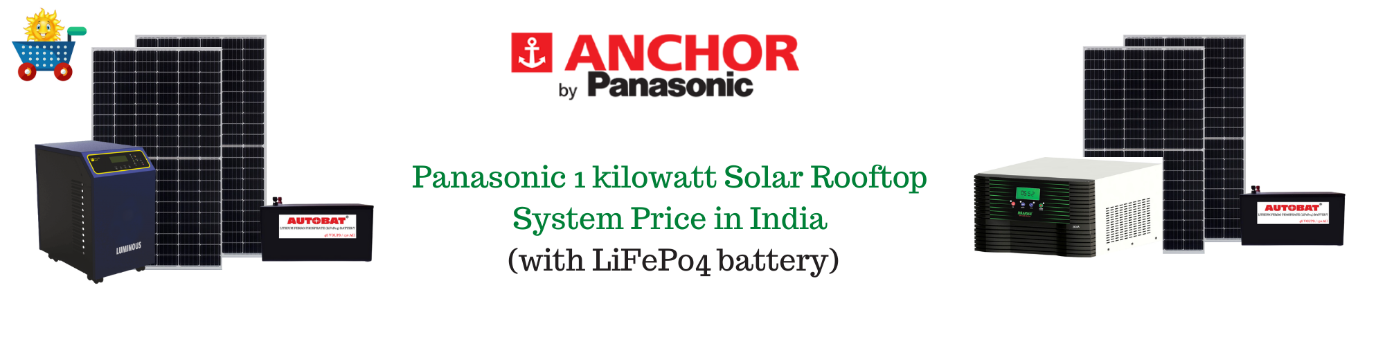 Panasonic solar panel price for 1 kw in India