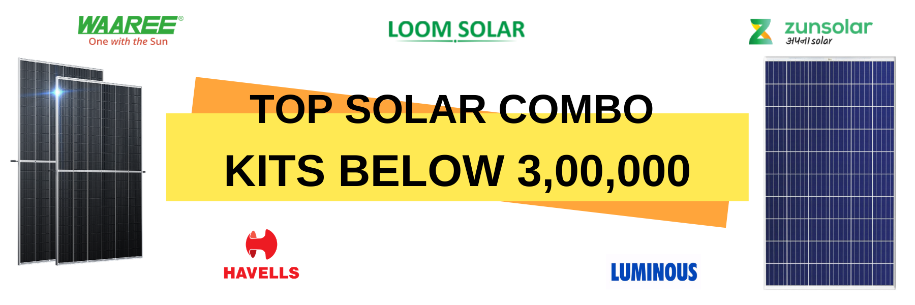 Top 10 solar combo kits below 300000