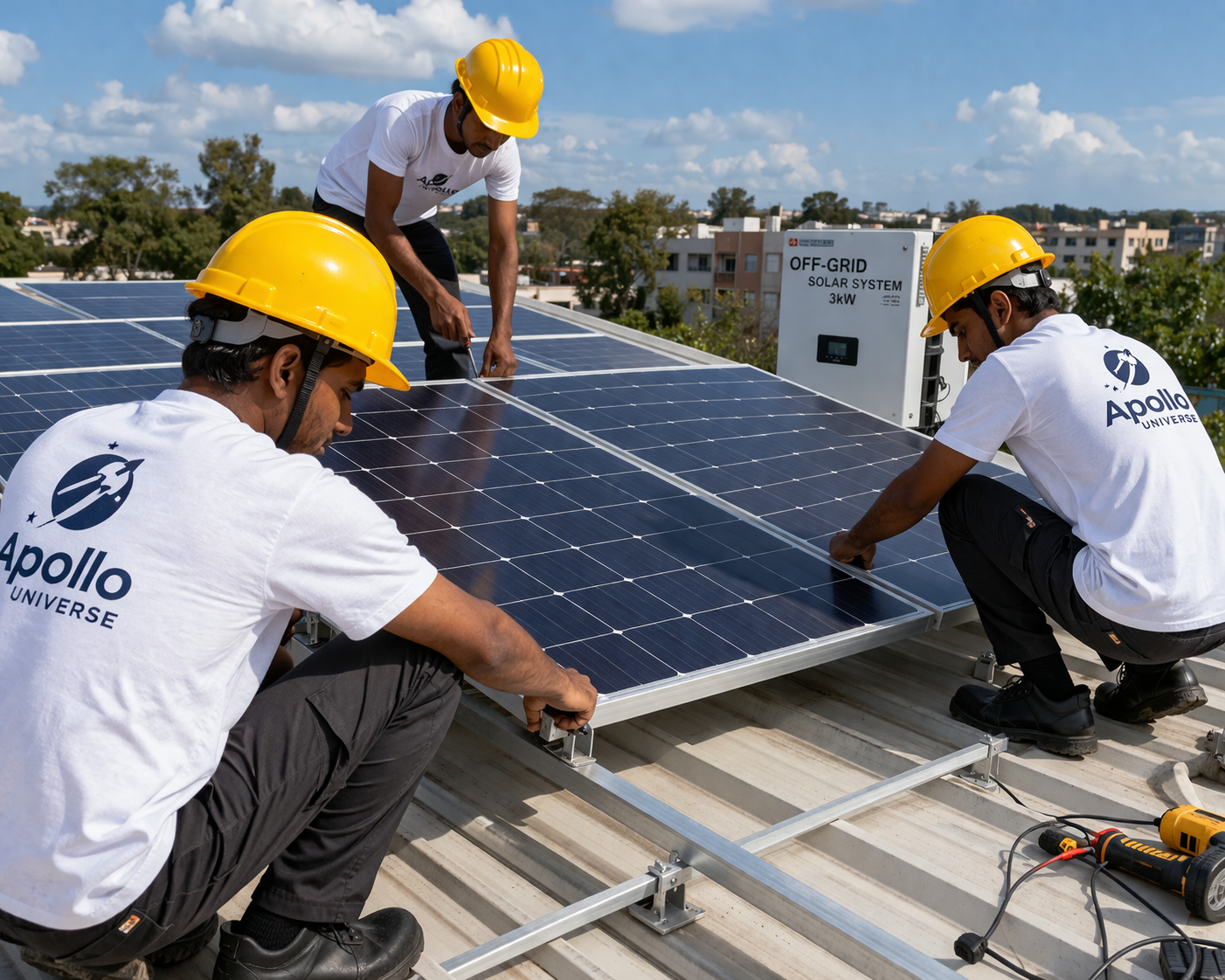 3 kW solar off-grid rooftop installation at best price in India