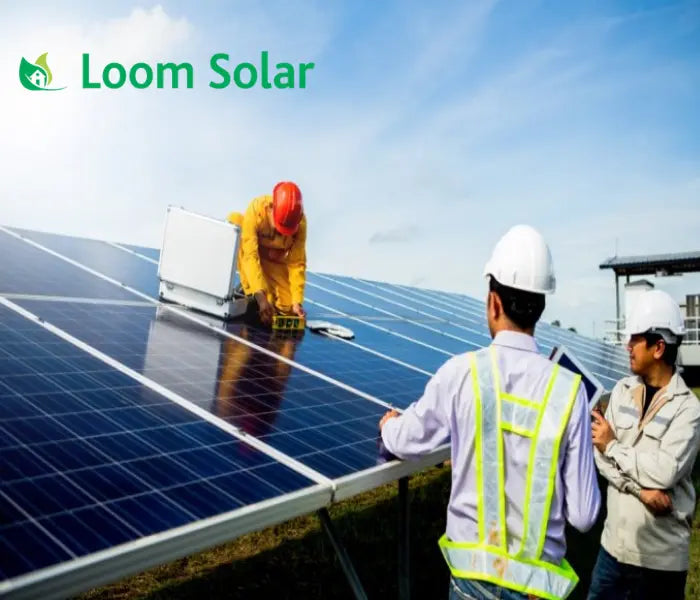 Loom Solar 3 kilowatt offgrid solar rooftop system installation with 1 Year AMC - Apollo Universe