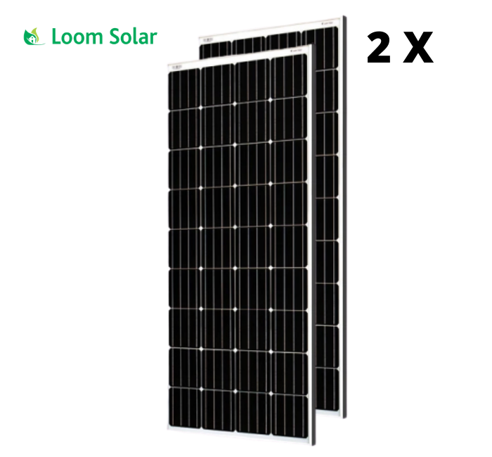 Loom Solar 390 Watt - 230 Volts AC  Mono Crystalline Solar Panel (Pack of 2) - Apollo Universe
