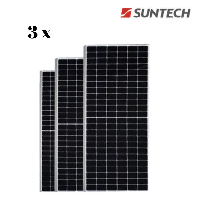 Suntech 445 Watt, 24 Volts Half Cut, Bi-Facial Solar Panel (Pack of 3) - Apollo Universe