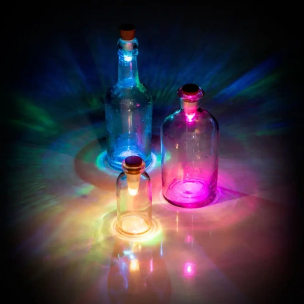 Wine bottle copper wire fairy led string lights multi-color pack of 50- Apollo Universe