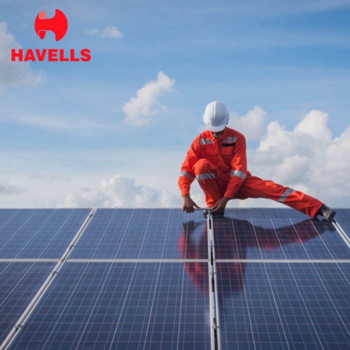 Havells Solar 8 kilowatt offgrid solar rooftop system (Poly-crystalline) installation with 1 year AMC
