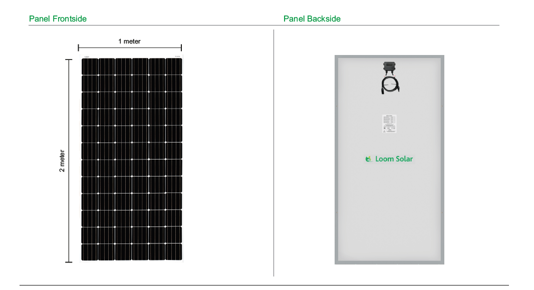 Loom Solar 375 Watt - 24 Volts Mono Crystalline Solar Panel (Pack of 6) - Apollo Universe