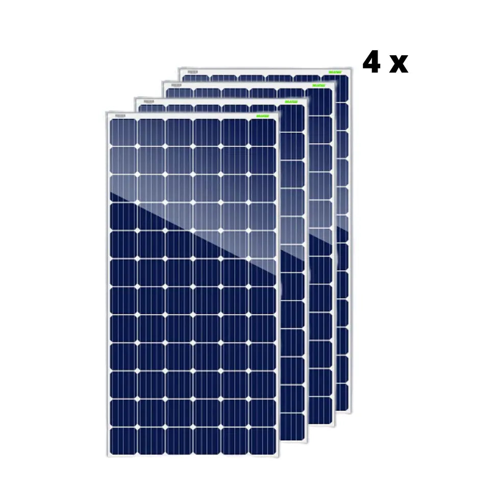 Waree Solar Panel Kit Waaree Energies 1 Kilo Watt, Poly-Crystalline OFF-GRID Solar rooftop